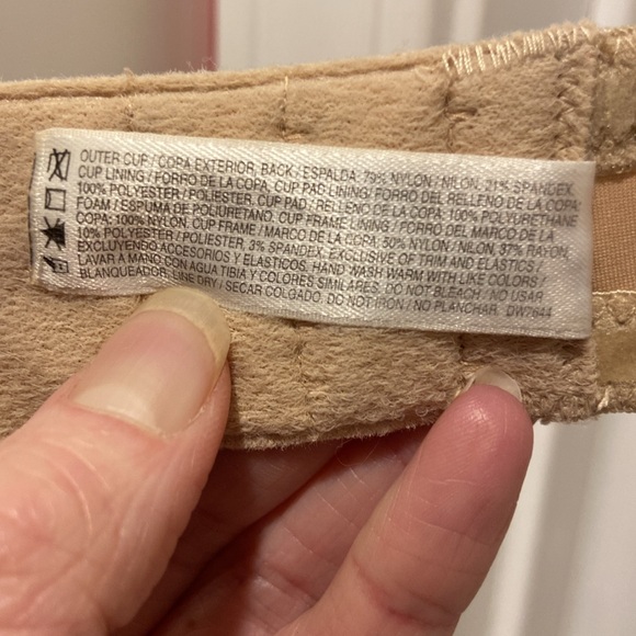 WonderBra Nude Lace Strapless Bra 34B (No Straps) #1 - Picture 14 of 14